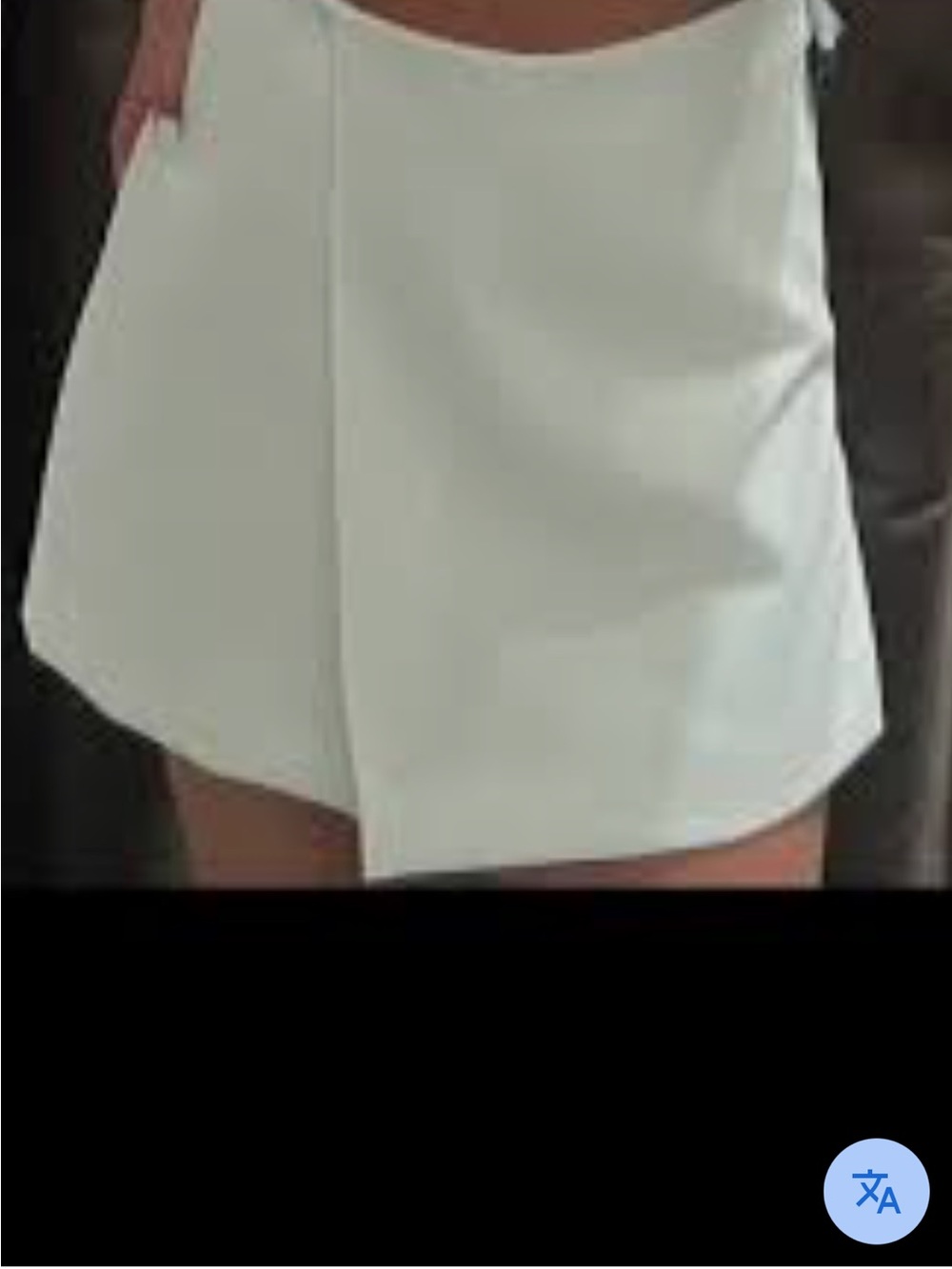 Zara White Women's Wrap-Front Shorts